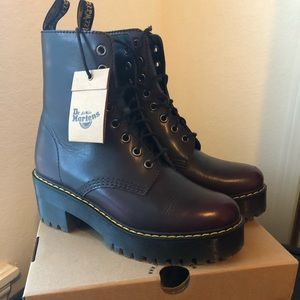 Dr. Martens Shriver Hi Burgundy Vintage US 7/UK 5